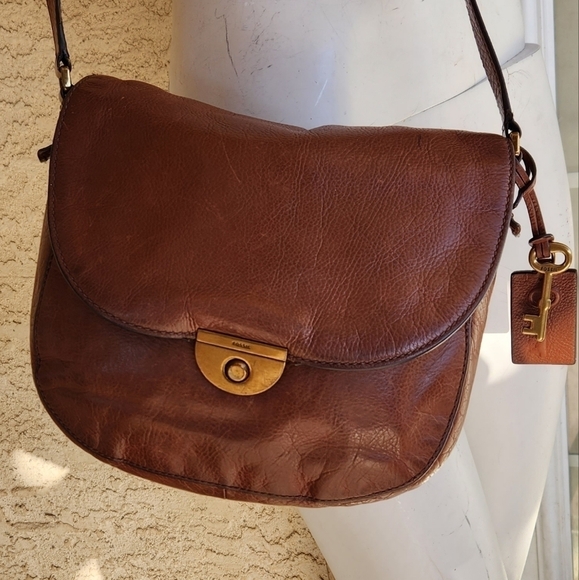 Fossil  Emi Saddle Bag Brown - Picture 4 of 7